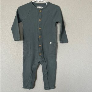Waffle knit onesie baby jumpsuit 🌱